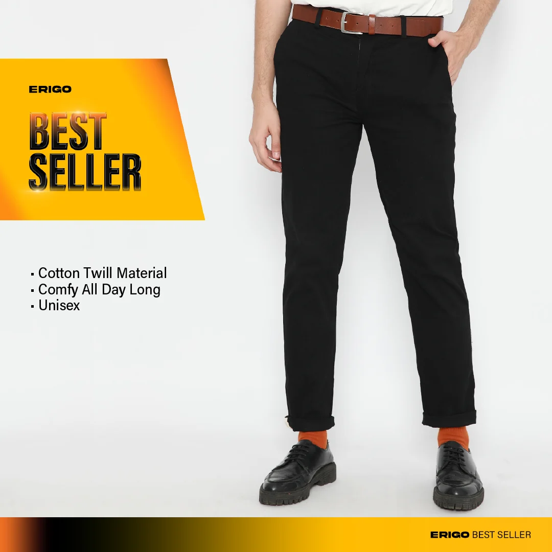 Erigo Chino Pants Sirius Black Unisex