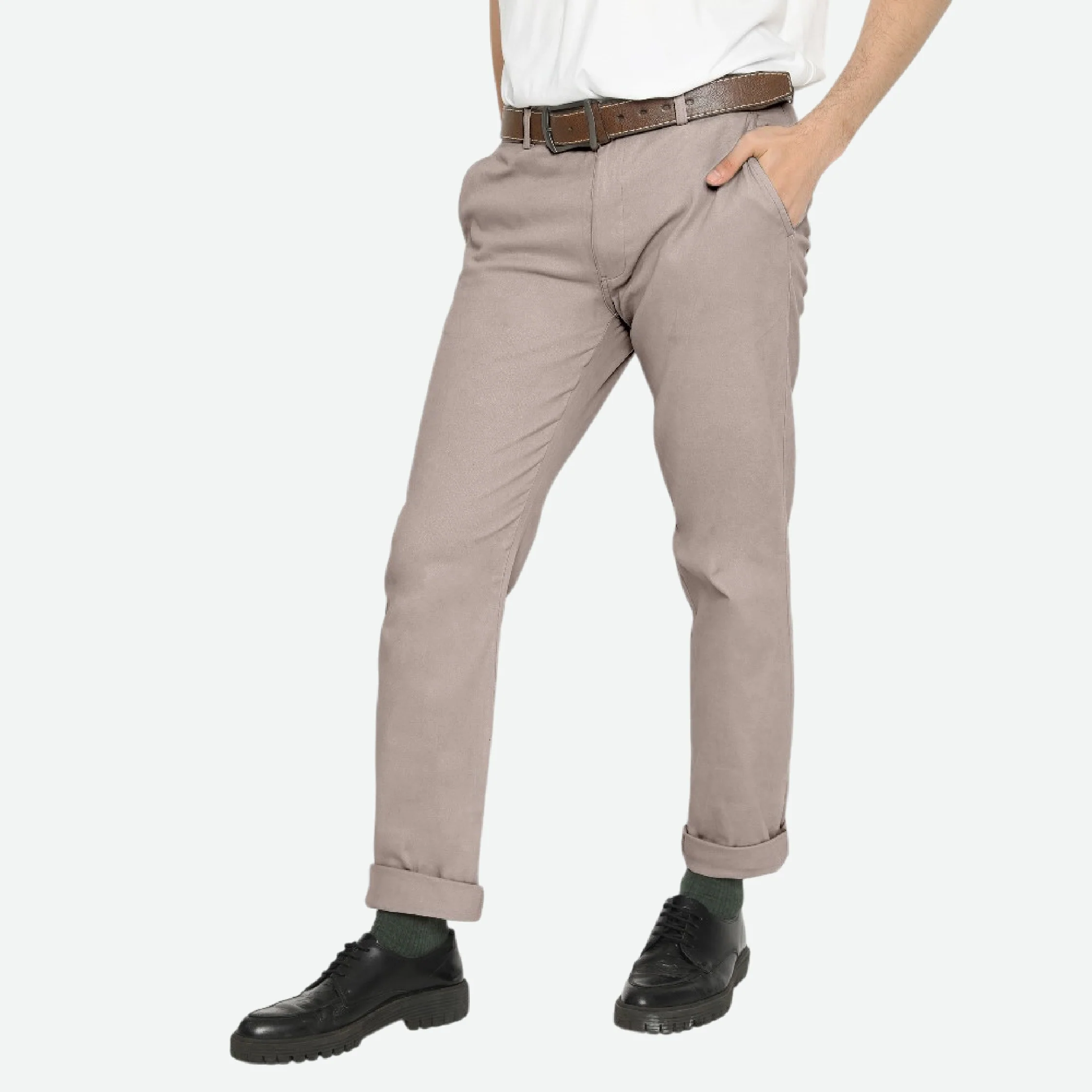 Erigo Chino Pants Light Grey Unisex