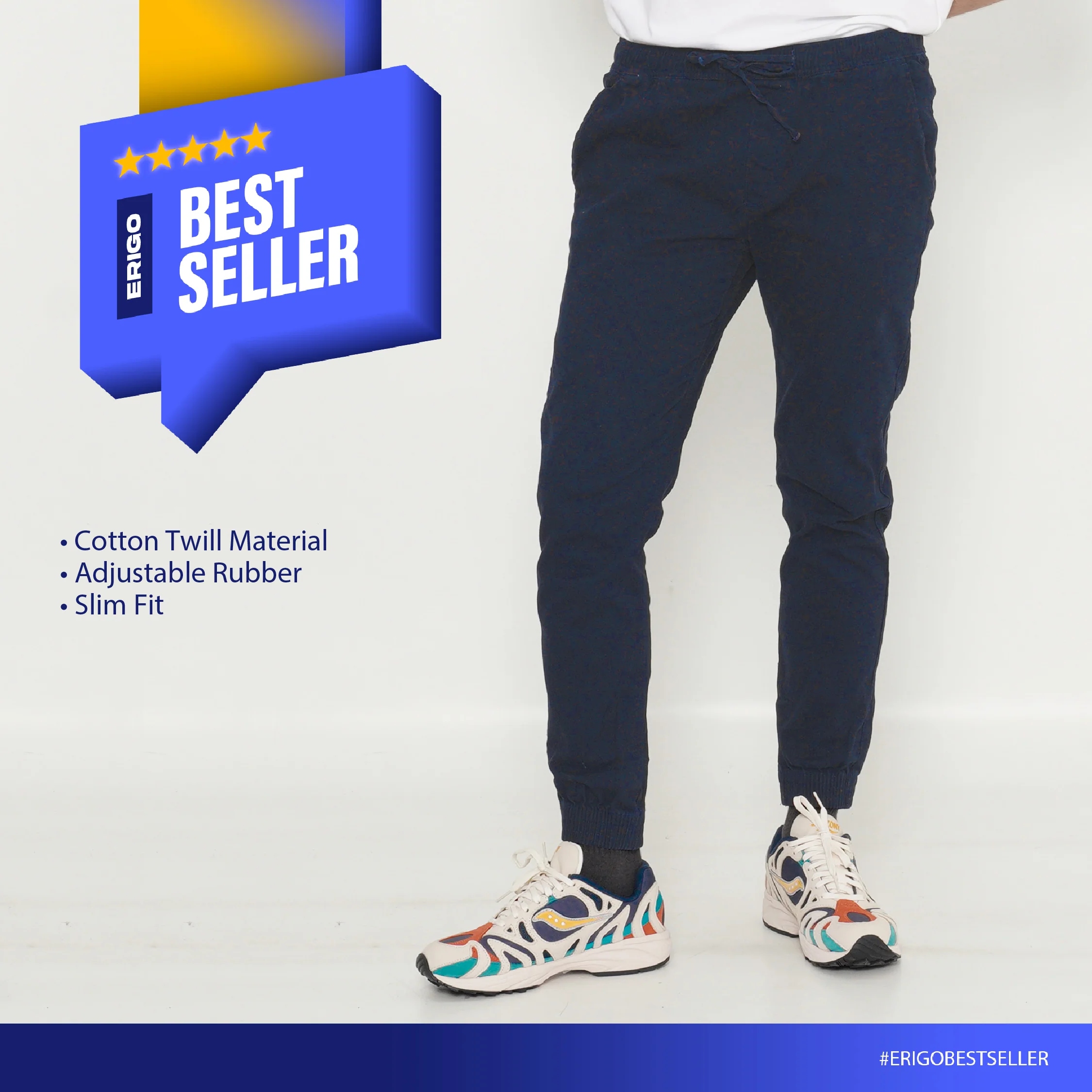 Erigo Jogger Pants Alexi Navy Unisex