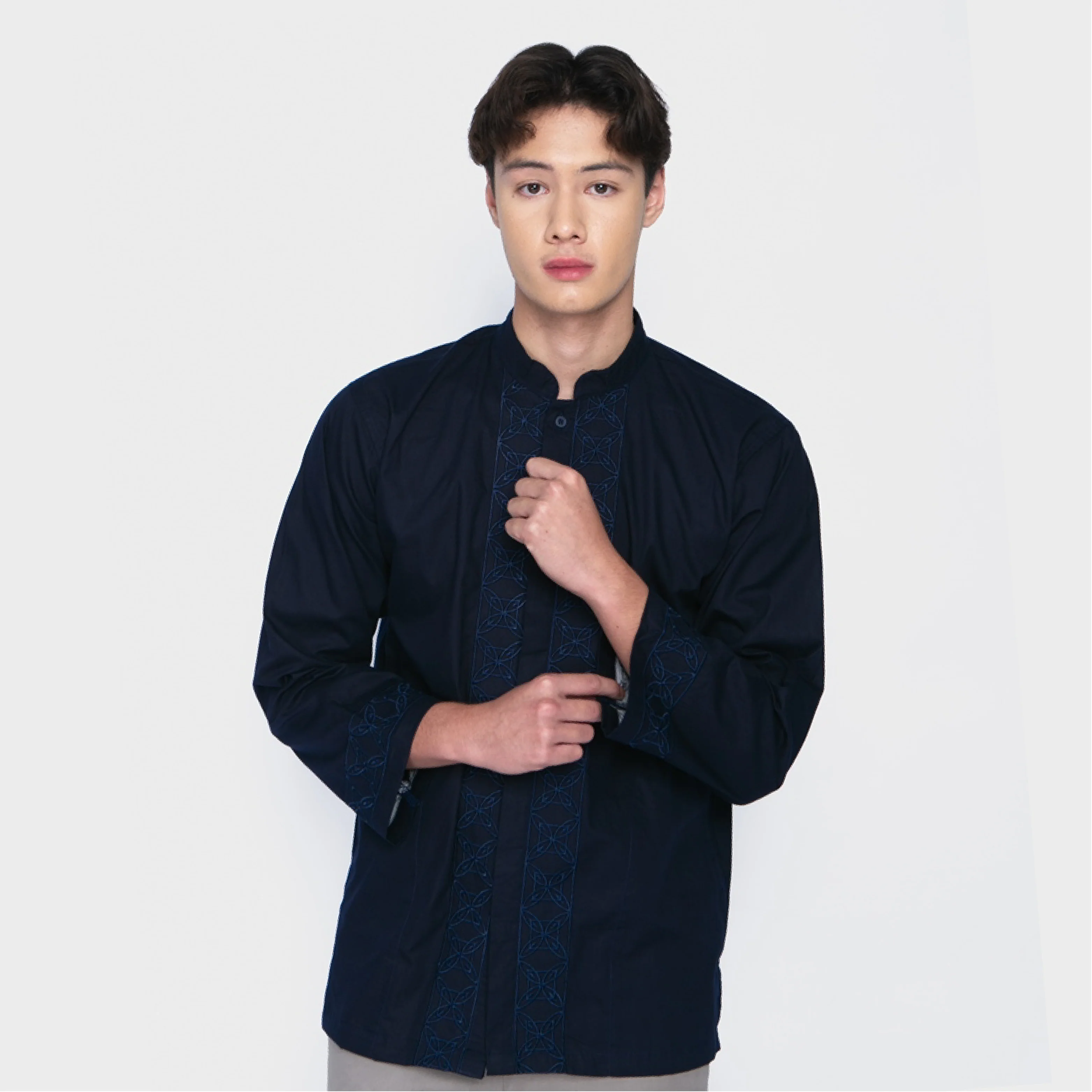 Erigo Koko Long Sleeve Bordir Daud Blue