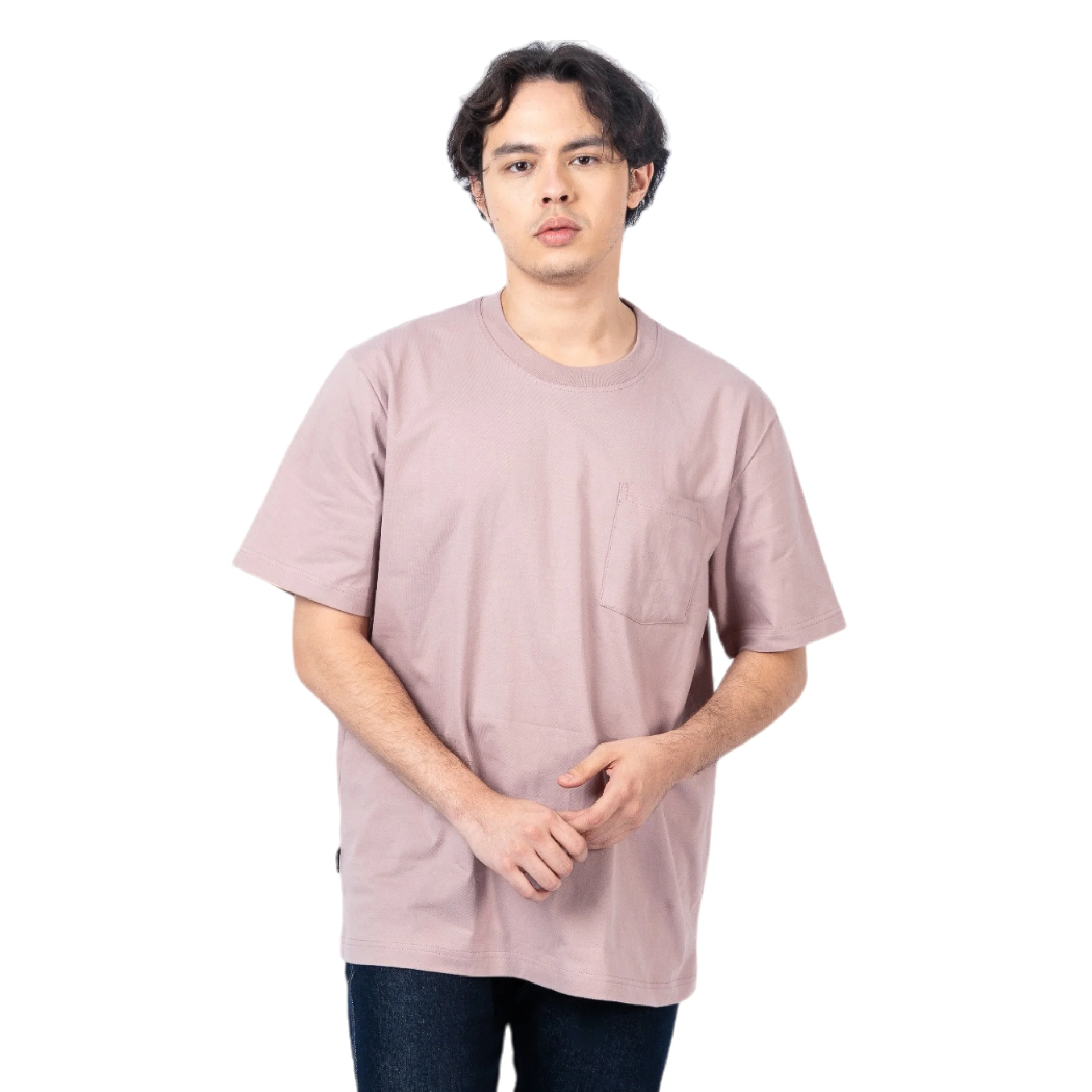 Erigo T-Shirt Oversize Pocket Morie Pale Unisex