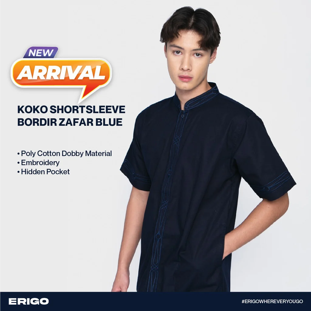 Erigo Koko Short Sleeve Bordir Zafar Blue