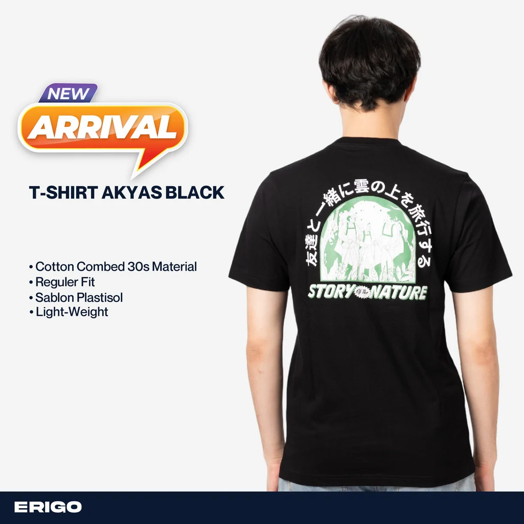 Erigo T-Shirt Akyas Black Unisex